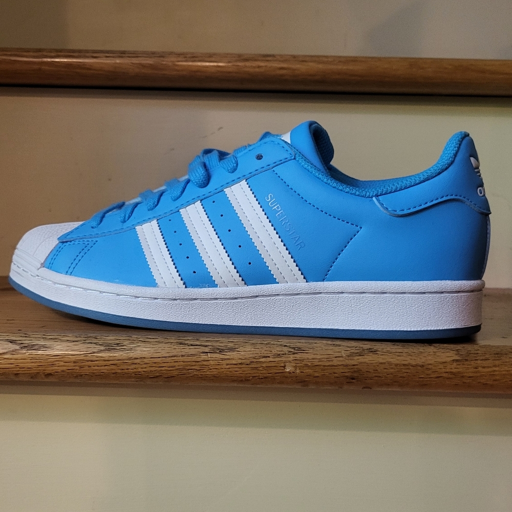 adidas Superstar Sky Blue/White Men's Size 9